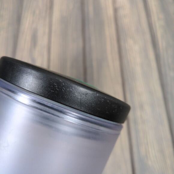 Starbucks 24 oz Tumblers Cold Cup Black Matte Stainless Steel Plastic Lot of 2 - Picture 12 of 13